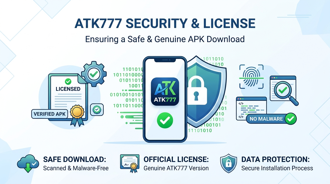 ATK777 ၏လုံခြုံရေးနှင့်လိုင်စင်