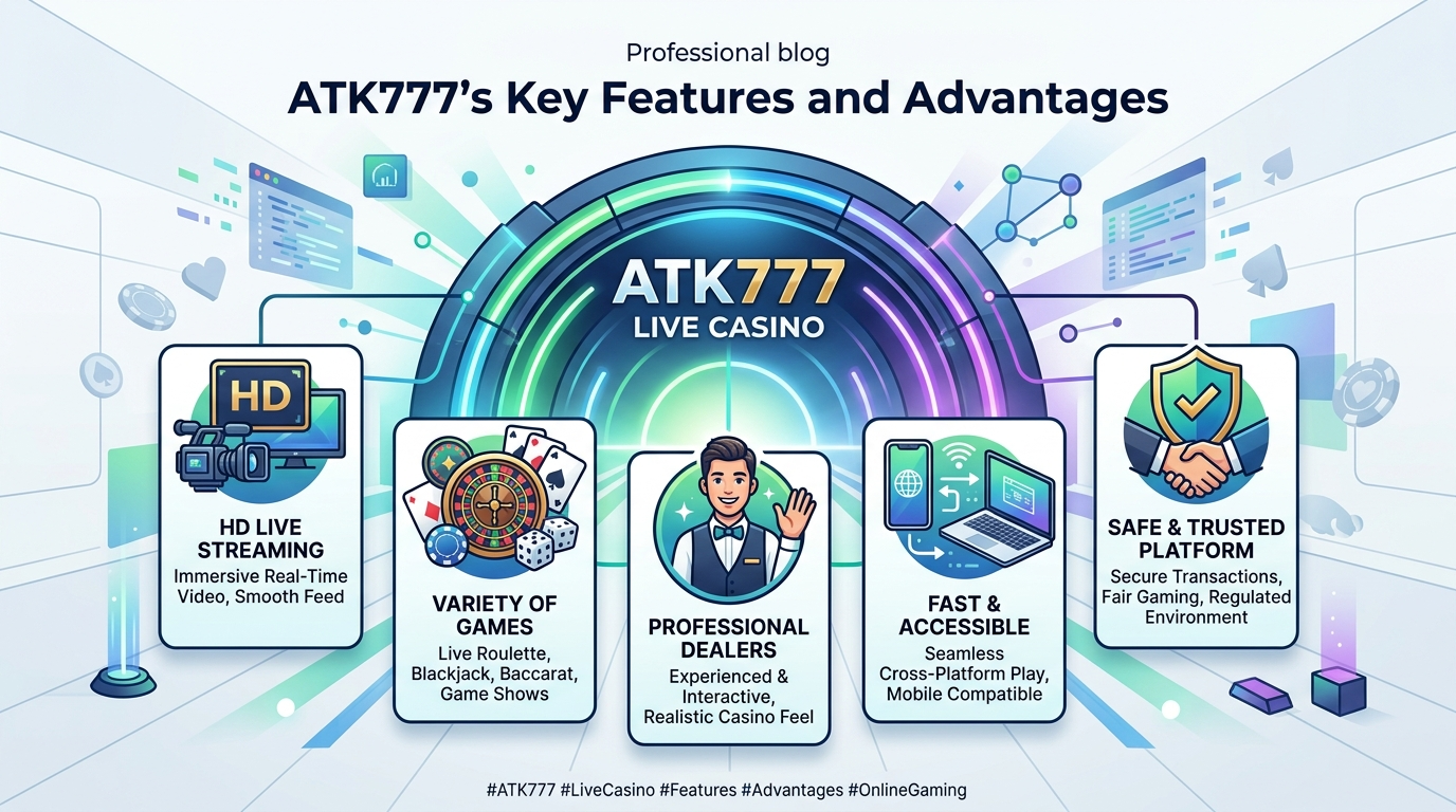 ATK777 ၏ အဓိကအင်္ဂါရပ်များနှင့် အားသာချက်များ