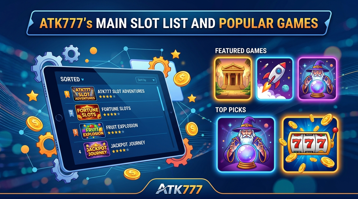 ATK777 Slot ဆိုတာဘာလဲ။ အွန်လိုင်း Slot ဂိမ်းများကို ဘာကြောင့်ကစားသင့်သလဲ။